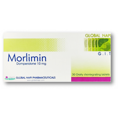 MORLIMIN 10 MG ( DOMPERIDONE ) 30 ORALLY DISINTEGRATING TABLETS